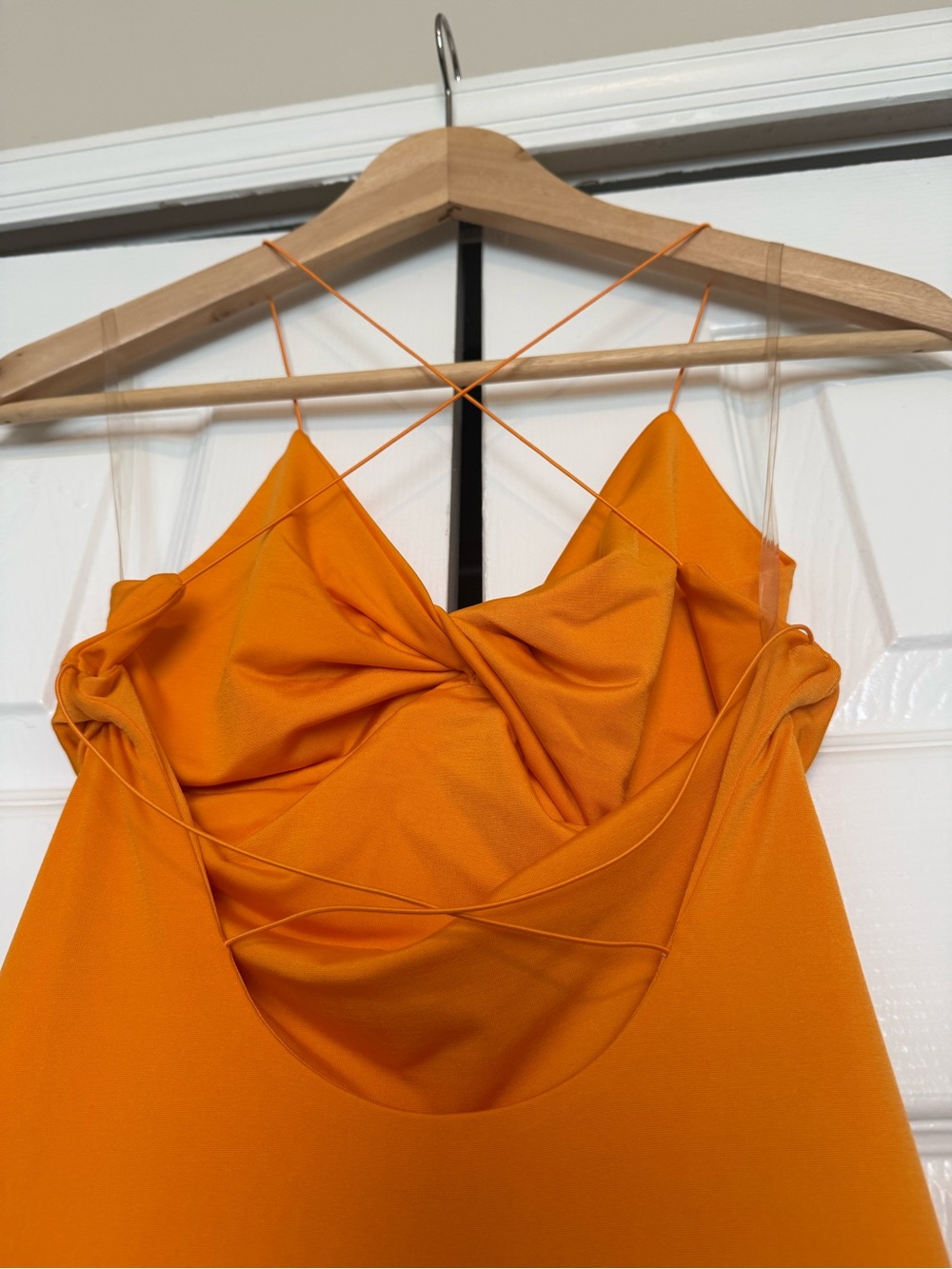 Meshki Strappy Maxi Dress in Tangerine - Picture 5 of 8